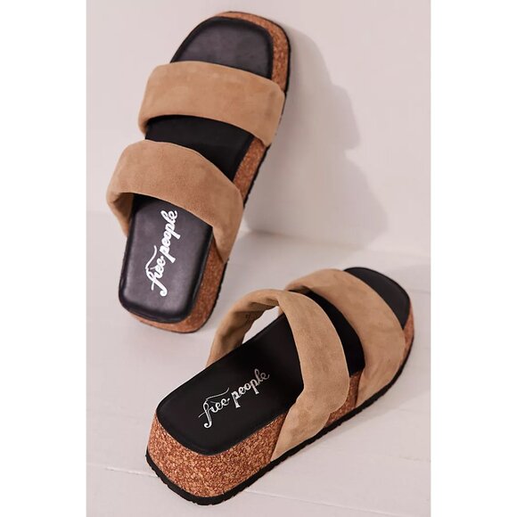 🎉LAST CHANCE🎉 FREE PEOPLE Fairmount Flared Sandals / Pancake - Picture 3 of 13